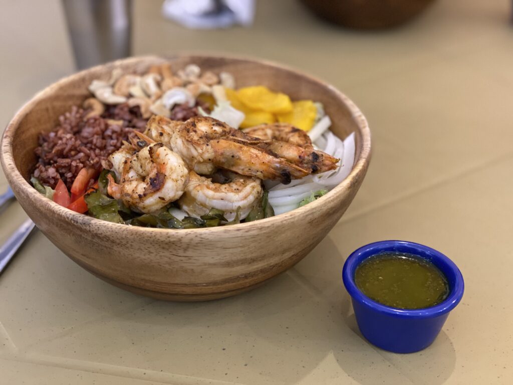 healthy bowl, prawns at Kulay Bowls