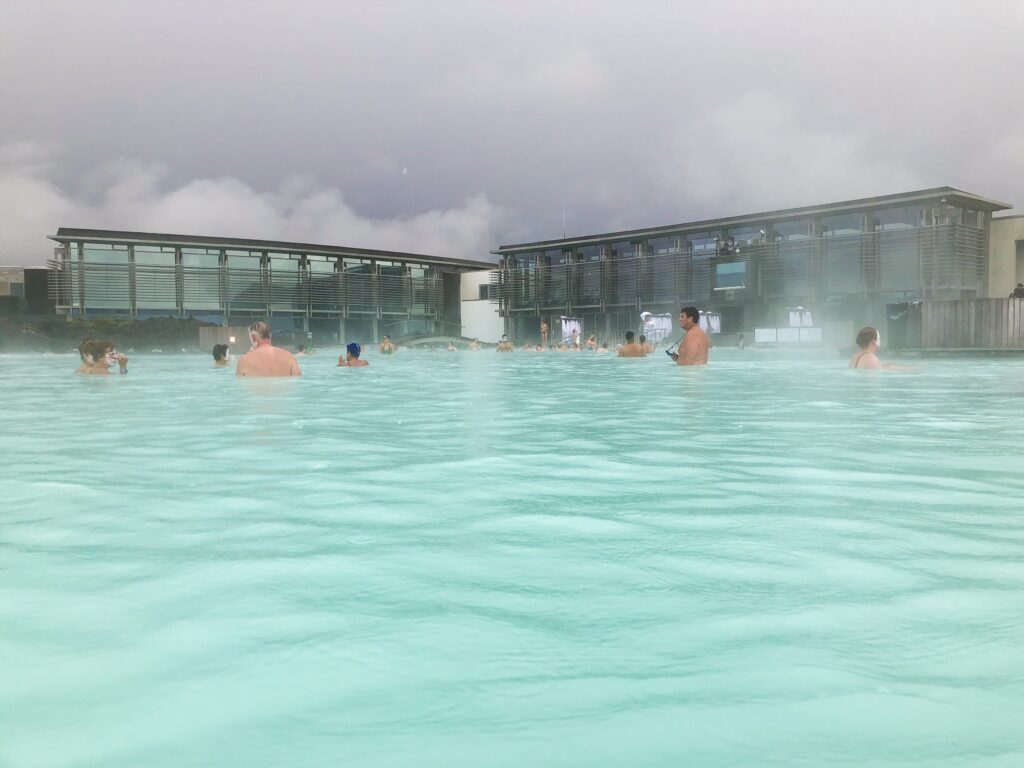 This aquamarine colored water, the Blue Lagoon