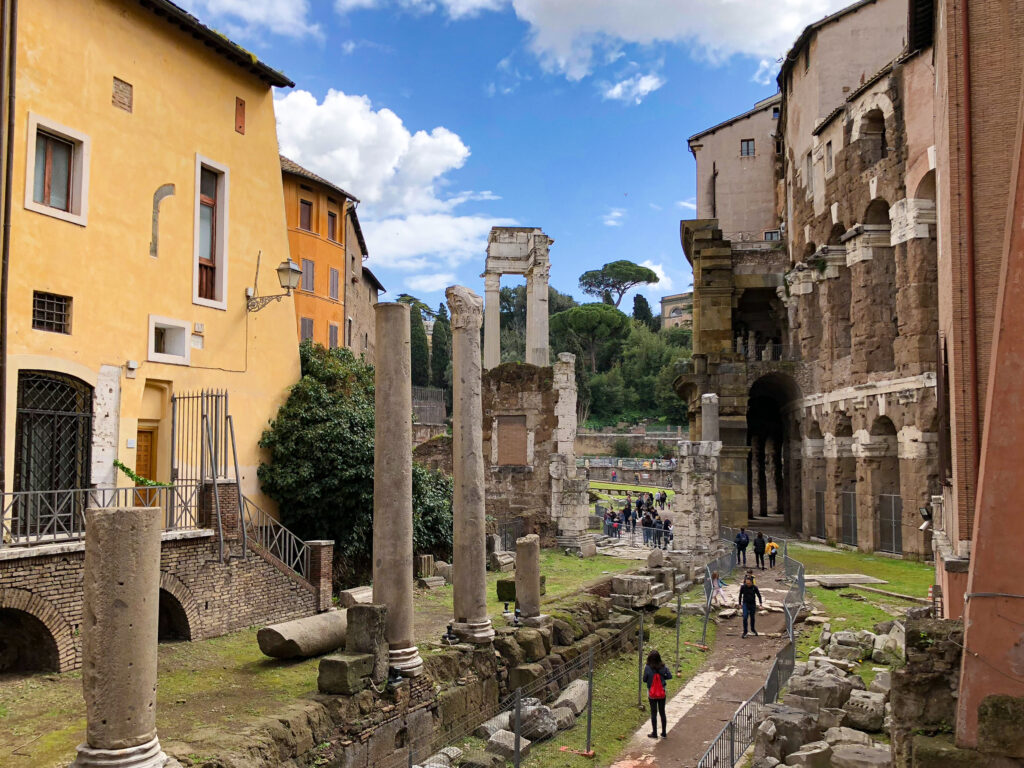 Ruins from Teatro di Marcello - ruins are everywhere in Rome